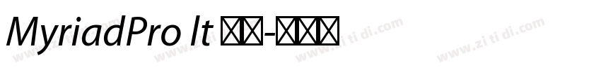 MyriadPro lt 普通字体转换